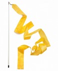 Лента гимнастическая с палочкой жёлтая. В4, PD-01