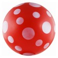 Мяч детский ''Точки'', арт.541904, диам. 22 см, эласт. ПВХ, красно-белый