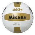 Мяч вол. пляжн. ''MIKASA VXS-DR3 Dragon'', р.5, синт.кожа (ПВХ), маш. сш, бут.кам, бело-черно-золот